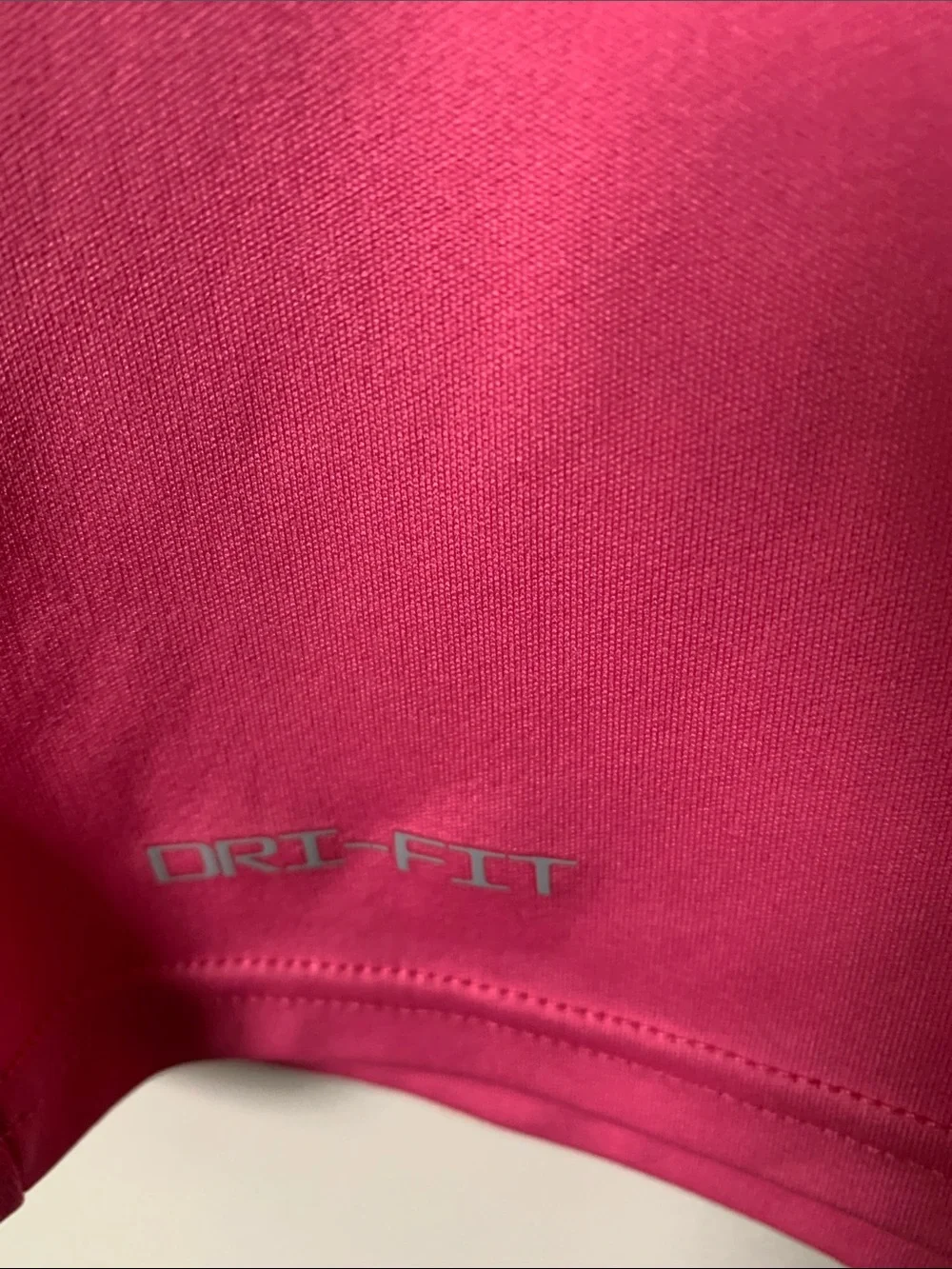 Nike Hot Pink Dri-FIT Muscle Tee with White Swoosh